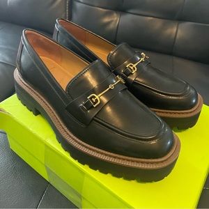 Sam Edelman Laurs Lug Sole Loafers-NEW
Size 9 Black